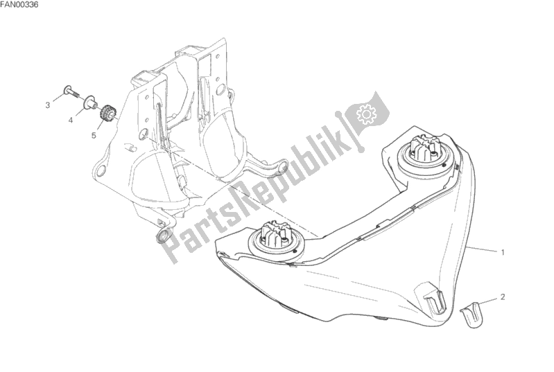 Wszystkie części do Reflektor Ducati Multistrada 1260 S ABS USA 2019